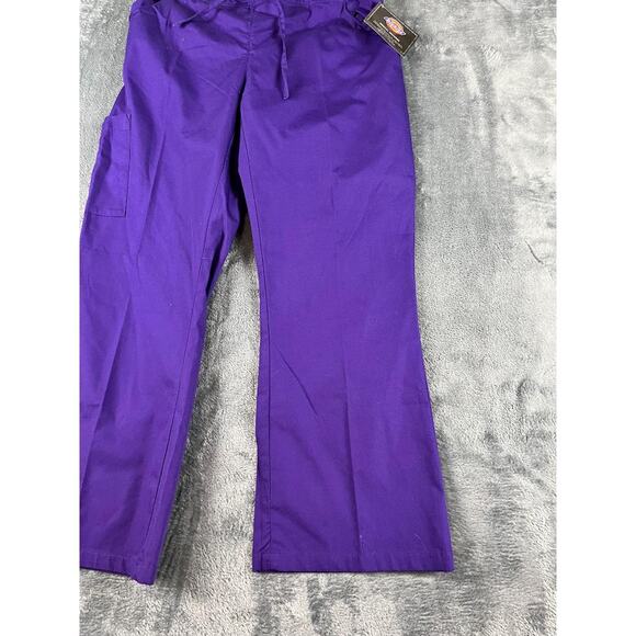 Dickies Medical Scrubs Pants Purple Medium NWT Unisex Healthcare Uniform - Picture 7 of 10